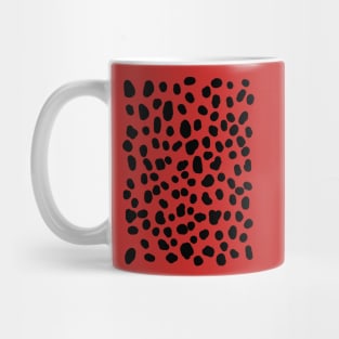 Hot Pink Dalmatian Spots Pattern Mug